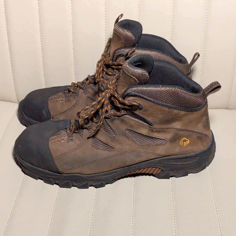 Wolverine Mens 14 Hudson Steel Toe Construction Work Boot Brown Leather